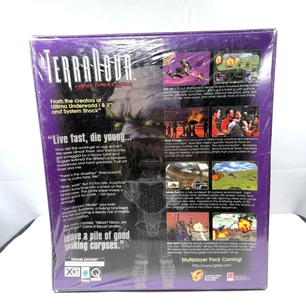 1996 Terra Nova: Strike Force Centauri Big Box New PC Game Cd-rom / New / Sealed